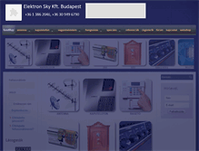 Tablet Screenshot of elektronsky.hu
